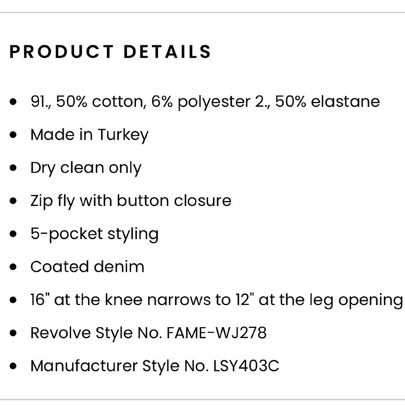 🆕 FRAME Le Sylvie Coated Jeans - Picture 7 of 9